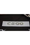 C200 Bagaj Krom Metal 3m 3d Yazı Logo