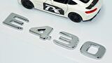 DK Tuning E430 Bagaj Krom ABS 3M 3D Yazı Logo Benz İle Uyumlu