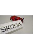 Skoda Bagaj Krom Abs Orjinal 3m 3d Yazı Logo Amblem