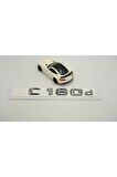 Mercedes Benz C180d Bagaj Krom Metal 3m 3d Yazı Logo