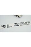 Sl 280 Bagaj Krom Metal 3m 3d Yazı Logo