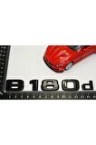B 180d Bagaj Parlak Siyah Abs 3m 3d Yazı Logo