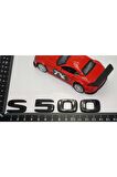 S 500 Bagaj Parlak Siyah Abs 3m 3d Yazı Logo