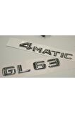 Benz Gl 63 4matic Bagaj Krom Metal 3m 3d Yazı Logo