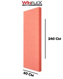 60X240Cm - Akusti̇K Kumaş Kapli Panel SOMON PEMBE
