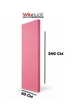 60X240Cm - Akusti̇K Kumaş Kapli Panel SOMON PEMBE