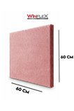 60X60Cm - Akusti̇K Kumaş Kapli Panel Pembe