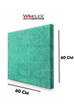 60X60Cm - Akusti̇K Kumaş Kapli Panel Su Yeşi̇L