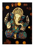 Ganesha Geneşa Art Mdf Poster 18cm X 27cm