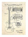 Elektro Gitar Anatomisi Tasarım Mdf Tablo 35cm X50cm