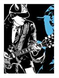 Ac Dc Angus Young Desenli Mdf Tablo 18cm X 27cm