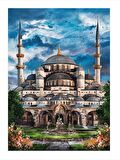 Tarihi Cami Modern Ahşap Tablo 18cm X 27cm