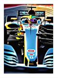 Formula 1 Arabası Model Ahşap Tablo 50cmX 70cm