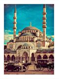 Eski Cami Mdf poster 18cm X 27cm