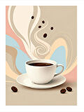 Fincanda Kahve Keyfi Art Mdf Tablo