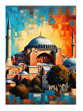 Ayasofya'Nın İhtişamı Hediyelik Ahşap Tablo
