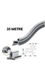 PVC kapı ve pencere fitili 35 metre gri