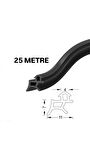 PVC kapı ve pencere fitili 25 metre siyah