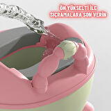 Çocuk Lazımlık Tuvalet Eğitici Taşınabilir Portatif Bebek Tuvaleti Kaymaz Hijyenik  PEMBE