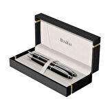 İkili Set Dolmakalem - Tükenmezkalem Noble 35 Siyah