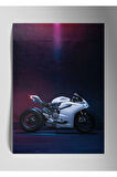 Metal Baskı Parlak Duvar Tablosu - Ducati Motor