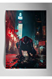 Metal Baskı Parlak Duvar Tablosu - SpiderMan Miles Morales Marvel