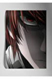 Metal Baskı Parlak Duvar Tablosu - Yagami Light Anime