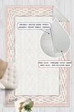 Çerçeveli Modern Kaymaz Taban Makinede Yıkanabilir Halı Oturma Odası Salon Halı Koridor Halı