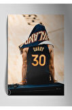 Metal Baskı Parlak Duvar Tablosu - Stephen Curry NBA