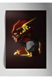 Metal Baskı Duvar Tablosu - The Flash