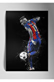 Metal Baskı Parlak Duvar Tablosu - Neymar JR