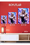 Parlak Metal Baskı Tablo, Ahrii Lol Oyun Poster Tabloları