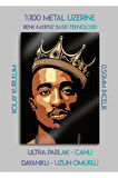 2Pac Shakur Rap - Parlak Metal Baskı Tablo