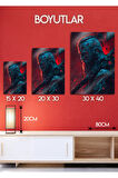 Ragnar Lodbrok, Vikings - Parlak Metal Baskı Tablo