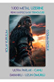 Ragnar Lodbrok, Vikings - Parlak Metal Baskı Tablo