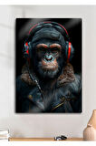 Maymun Stilist Monkey - Dekoratif Metal Tablo