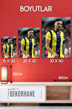 Metal Tablo, Tadic Sporcu Poster, Futbol Hediyelik Tablo