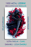 Metal Baskı Parlak Duvar Tablosu - Warrior Savaşçı