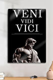 Metal Baskı - Veni Vidi Vici, Motivasyon Mitolojik Heykel Dekoratif Tablo