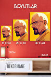 Metal Baskı - Heisenberg Walter White, Breaking Bad, Dekoratif Tablo