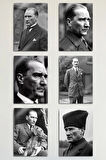 Metal Baskı - Mustafa Kemal Atatürk, 6'lı Dekoratif Tablo