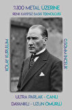 Metal Baskı - Mustafa Kemal Atatürk, 6'lı Dekoratif Tablo