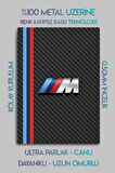 Metal 3D Baskı - M Performance, Carbon Temalı, BMW Dekoratif Tablo
