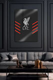 Metal Levha Üzerine - Liverpool LFC, Logo Temalı, Parlak Dekoratif Tablo