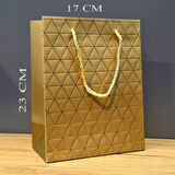 Küçük Boy Gold İpli Karton Çanta
