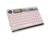 ZR612 Rgb Şeffaf Pembe Bluethooth Klavye