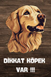 DİKKAT KÖPEK VAR TEMALI POSTER DKTK1
