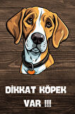 DİKKAT KÖPEK VAR TEMALI POSTER DKTK13