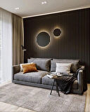 WİNPANEL Dekoratif Ahşap Duvar Paneli  – SİYAH RENK (50X240CM).