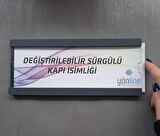 Değiştirilebilir Kendinden Yapışkanlı Sürgülü Kapı Isimliği